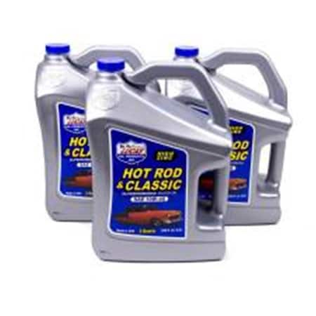 Lucas Oil 10683 5 qt. ZDDP 10W40 Conventional Hot Rod & Classic Car Motor Oil LUC10683-3